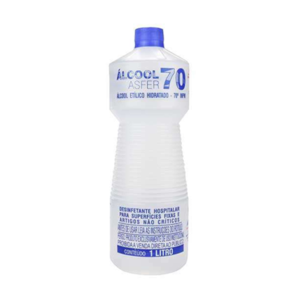 Álcool Etílico Hidratado 70% 1L - Asfer