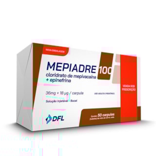 Anestésico Mepiadre 2% 1:100.000 - NOVA DFL