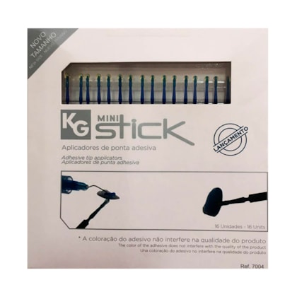 Aplicador de Ponta Adesiva Mini Stick Azul - KG SORENSEN Aplicador de Ponta Adesiva Mini Stick Azul - KG SORENSEN