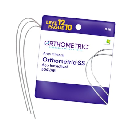 Arco De Aço Ss Retangular - ORTHOMETRIC Arco De Aço Ss Retangular - ORTHOMETRIC