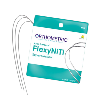 Arco NiTi Superelástico FlexyNiTi Redondo Clínica - Orthometric Arco NiTi Superelástico FlexyNiTi Redondo Clínica - Orthometric