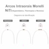 Arco NiTi Superelástico Quadrado - MORELLI