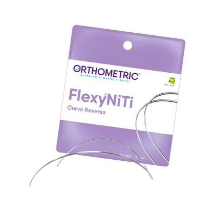 Arco NiTi Superelástico Redondo Curva Reversa - ORTHOMETRIC Arco NiTi Superelástico Redondo Curva Reversa - ORTHOMETRIC