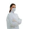 Avental Descartável Branco TNT Manga Longa C/ Tiras 30g - SP Protection