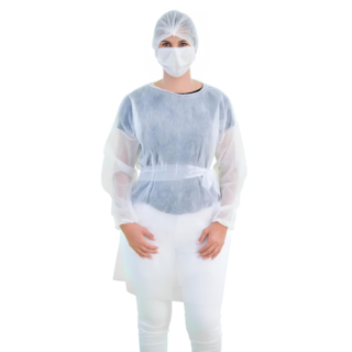 Avental Descartável Manga Longa Com Tiras - Best Fabril Avental Descartável Manga Longa Com Tiras - Best Fabril