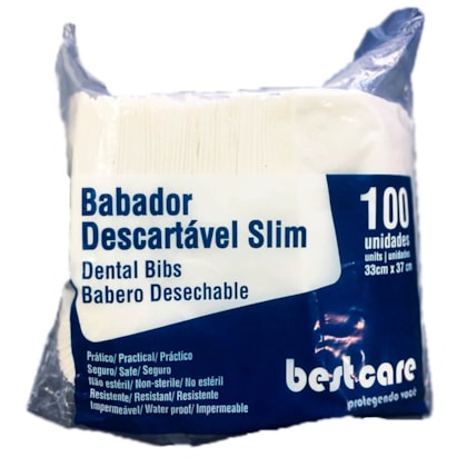 Babadouro Impermeável Descartável Slim - BESTCARE Babadouro Impermeável Descartável Slim - BESTCARE