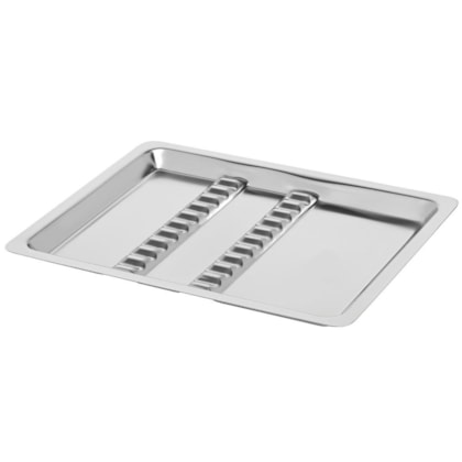 Bandeja 22x17x1,5cm C/12 Divisões - AÇONOX