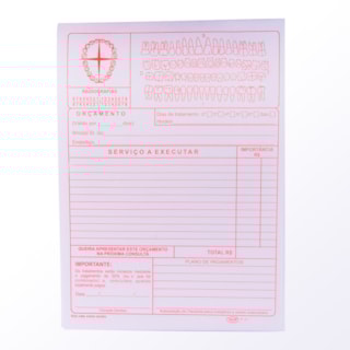 Bloco de Orçamento P-01 5x50 - Preven