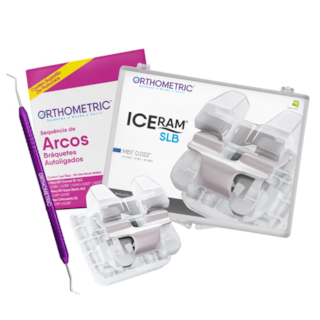 Bráquete Cerâmico Autoligado Iceram SLB MBT 022 Kit - Orthometric