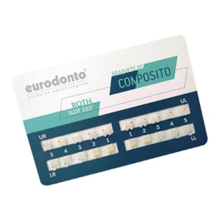 Bráquete Cerâmico Composite Roth 022 Kit - EURODONTO Bráquete Cerâmico Composite Roth 022 Kit - EURODONTO