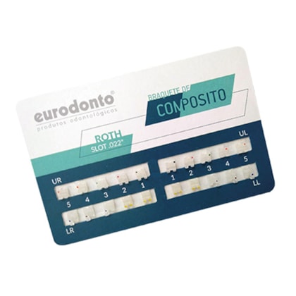 Bráquete Cerâmico Composite Roth 022 Kit - EURODONTO Bráquete Cerâmico Composite Roth 022 Kit - EURODONTO