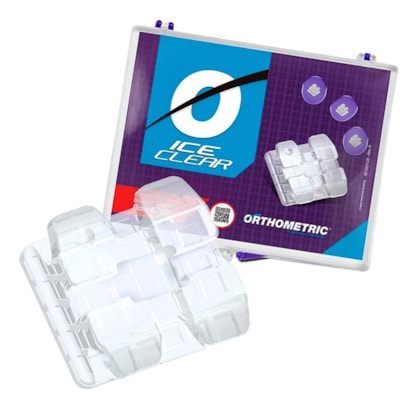Bráquete Cerâmico Ice Clear 19.00.0178 Roth 022 - ORTHOMETRIC Bráquete Cerâmico Ice Clear 19.00.0178 Roth 022 - ORTHOMETRIC