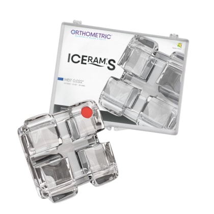 BRÁQUETE CERÂMICO SAFIRA ICERAM-S MBT 022 - ORTHOMETRIC BRÁQUETE CERÂMICO SAFIRA ICERAM-S MBT 022 - ORTHOMETRIC
