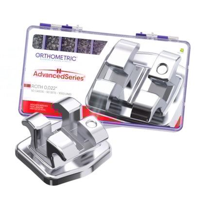 BRÁQUETE METÁLICO ADVANCED COM GANCHO - ORTHOMETRIC BRÁQUETE METÁLICO ADVANCED COM GANCHO - ORTHOMETRIC