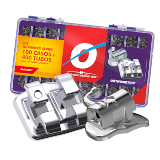 Bráquete Metálico Advanced Series com Gancho Kit - Orthometric Bráquete Metálico Advanced Series com Gancho Kit - Orthometric