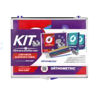 Bráquete Metálico Advanced Series Roth 022 - ORTHOMETRIC Bráquete Metálico Advanced Series Roth 022 - ORTHOMETRIC