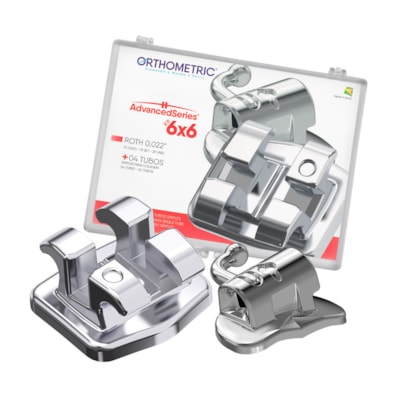 BRÁQUETE METÁLICO ADVANCEDSERIES COM GANCHO ROTH 022 - ORTHOMETRIC BRÁQUETE METÁLICO ADVANCEDSERIES COM GANCHO ROTH 022 - ORTHOMETRIC