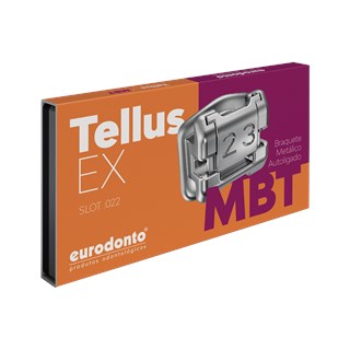 Bráquete Metálico Autoligado Tellus EX MBT 022 - EURODONTO
