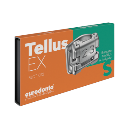 Bráquete Metálico Autoligado Tellus EX Standard 022 - EURODONTO Bráquete Metálico Autoligado Tellus EX Standard 022 - EURODONTO