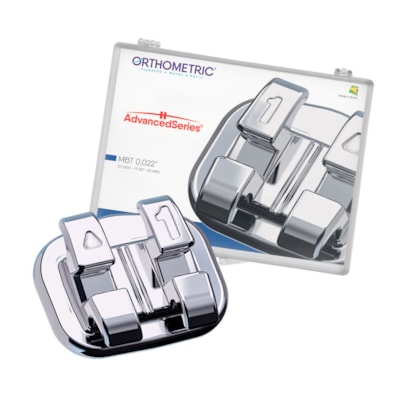 BRÁQUETE METÁLICO MBT ADVANCED COM GANCHO 022 - ORTHOMETRIC BRÁQUETE METÁLICO MBT ADVANCED COM GANCHO 022 - ORTHOMETRIC