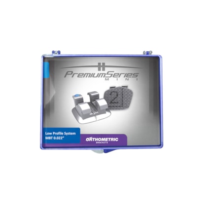 Bráquete Metálico MBT Premium Mini 022 - ORTHOMETRIC Bráquete Metálico MBT Premium Mini 022 - ORTHOMETRIC