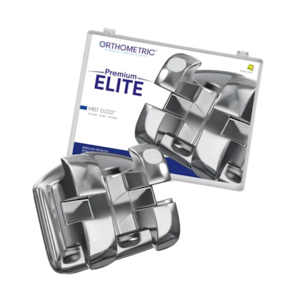 BRÁQUETE METÁLICO MBT PREMIUN ELITE COM GANCHO 022 - ORTHOMETRIC BRÁQUETE METÁLICO MBT PREMIUN ELITE COM GANCHO 022 - ORTHOMETRIC