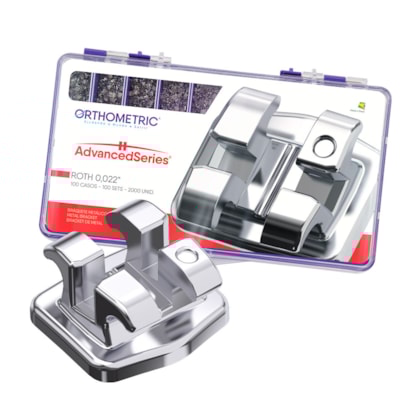 BRÁQUETE METÁLICO ROTH ADVANCED 022 - ORTHOMETRIC BRÁQUETE METÁLICO ROTH ADVANCED 022 - ORTHOMETRIC