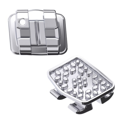 Bráquete Metálico Roth Advanced Com Gancho 022 - ORTHOMETRIC Bráquete Metálico Roth Advanced Com Gancho 022 - ORTHOMETRIC