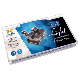 Bráquete Metálico Roth Light 022 9° - MORELLI Bráquete Metálico Roth Light 022 9° - MORELLI