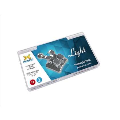 Bráquete Metálico Roth Light 13° 018 Kit - Morelli Bráquete Metálico Roth Light 13° 018 Kit - Morelli