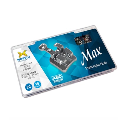 Bráquete Metálico Roth Max 022 - MORELLI Bráquete Metálico Roth Max 022 - MORELLI