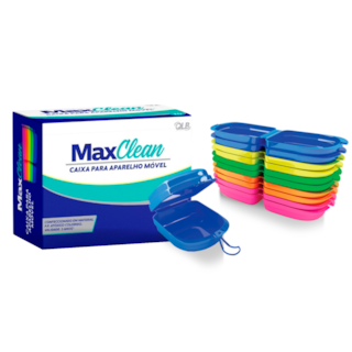 Caixa para Aparelho Ortodôntico Colorida - MAXCLEAN