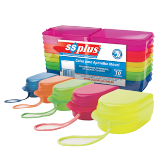 Caixa para Aparelho Ortodôntico Colorida - SS PLUS