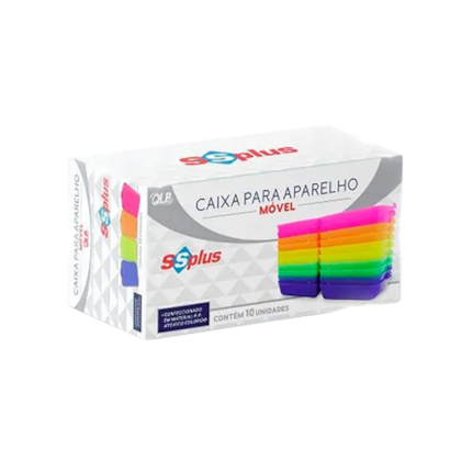 Caixa Para Aparelho Ortodôntico Colorida - SSPLUS Caixa Para Aparelho Ortodôntico Colorida - SSPLUS