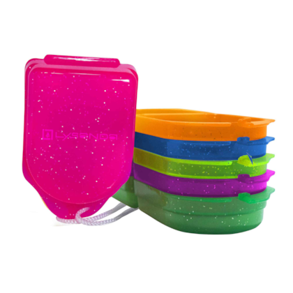 Caixa Para Aparelho Ortodôntico com Glitter  - LYSANDA Caixa Para Aparelho Ortodôntico com Glitter  - LYSANDA