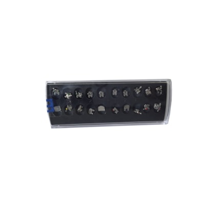 Cartela Braquete Metálico 280A Roth Mini 0,22" C/ Gancho nos Caninos - EURODONTO