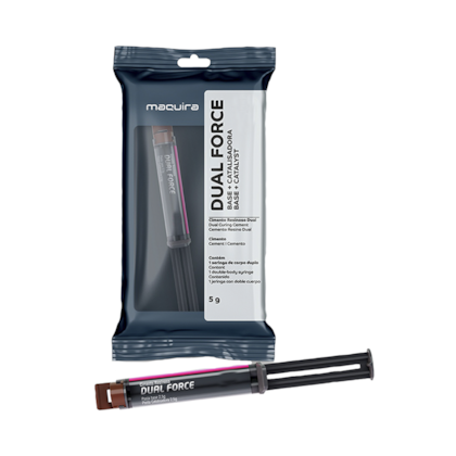 Cimento Resinoso Dual Force Base A3 + Catalyst - Maquira Cimento Resinoso Dual Force Base A3 + Catalyst - Maquira