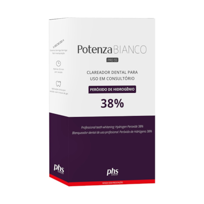 Clareador Potenza Bianco Pro SS 38% H202 P/1 Paciente - PHS Clareador Potenza Bianco Pro SS 38% H202 P/1 Paciente - PHS