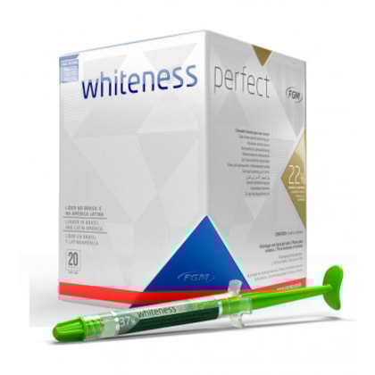 Clareador Whiteness Perfect 22% Kit - FGM Clareador Whiteness Perfect 22% Kit - FGM