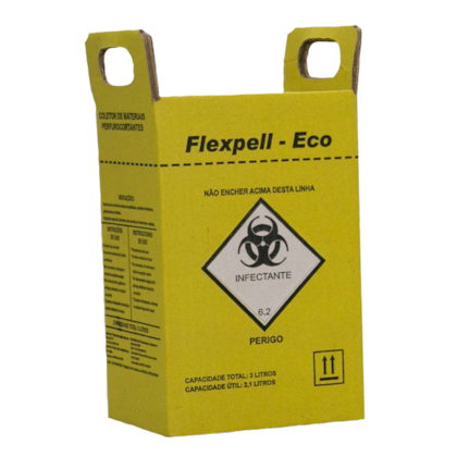 Coletor de Material Perfurocortante 3L - FLEXPELL Coletor de Material Perfurocortante 3L - FLEXPELL