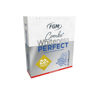 Combo 1 Kit Clareador Whiteness Perfect de 22% + 4 seringas Whiteness Perfect de 22% - FGM