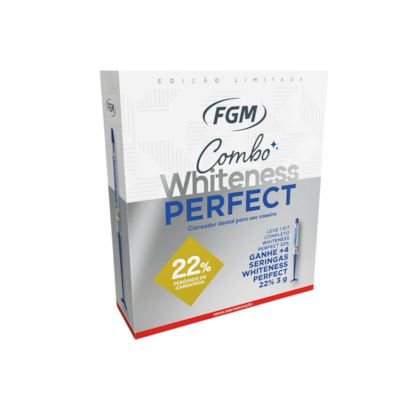 Combo 1 Kit Clareador Whiteness Perfect de 22% + 4 seringas Whiteness Perfect de 22% - FGM Combo 1 Kit Clareador Whiteness Perfect de 22% + 4 seringas Whiteness Perfect de 22% - FGM