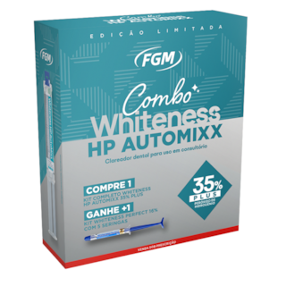 Combo Kit Clareador Whiteness HP Automixx Plus 35% Ganhe + Kit Clareador Whiteness Perfect 16% - FGM