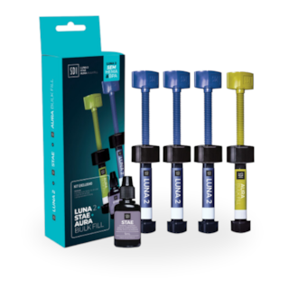Combo Resina Luna 2 EA1/EA2/OA2 + Adesivo Stae + Aura Bulk Fill - SDI Combo Resina Luna 2 EA1/EA2/OA2 + Adesivo Stae + Aura Bulk Fill - SDI