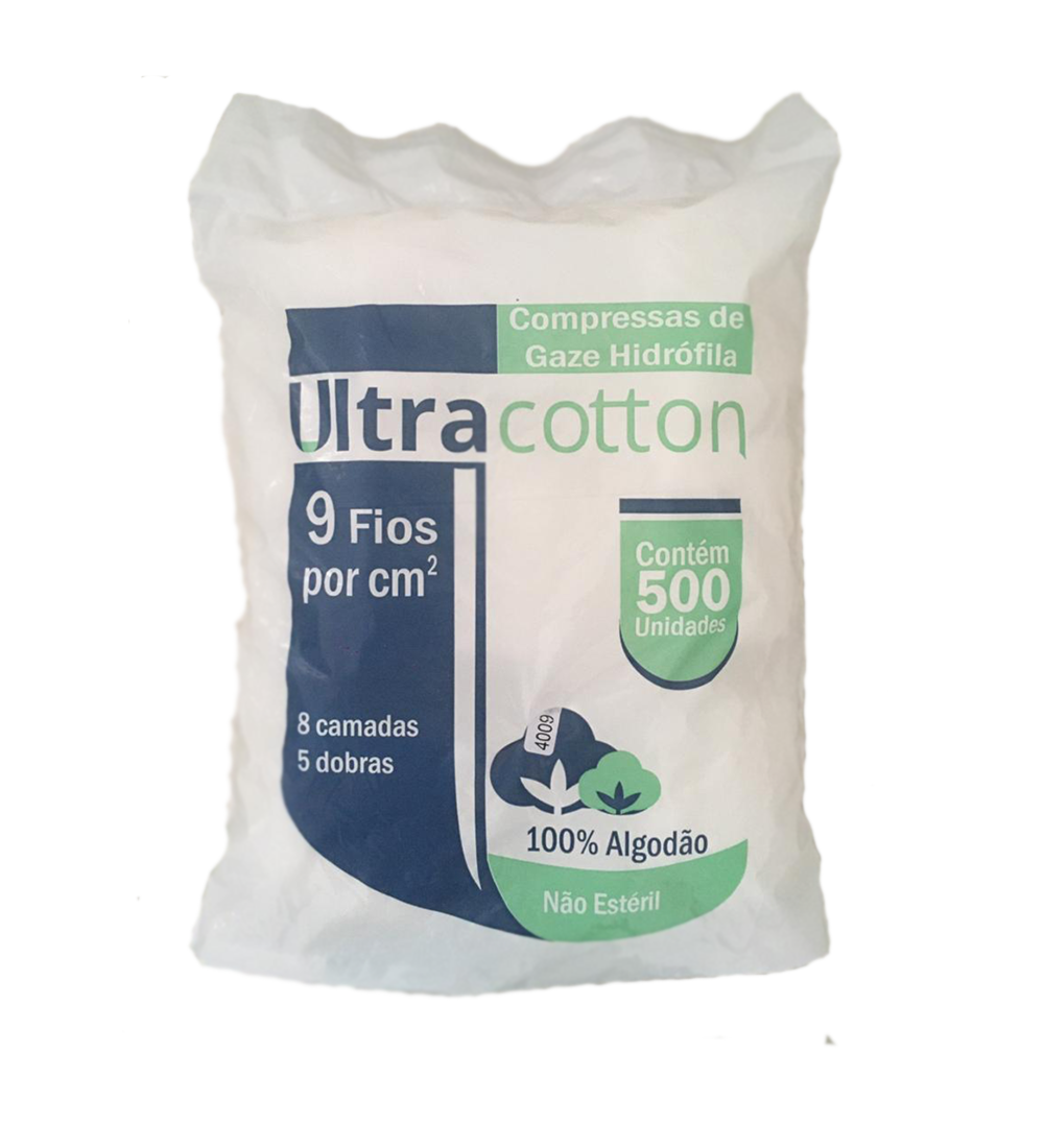 compressa de gaze ultra cotton