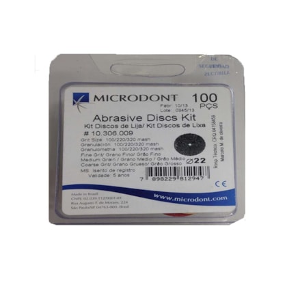 Disco de Óxido de Alumínio 2mm - MICRODONT Disco de Óxido de Alumínio 2mm - MICRODONT
