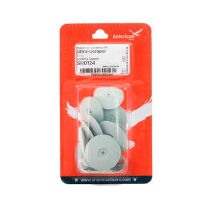 Disco Polidor de Cerâmica Lentilha - American Burrs Disco Polidor de Cerâmica Lentilha - American Burrs