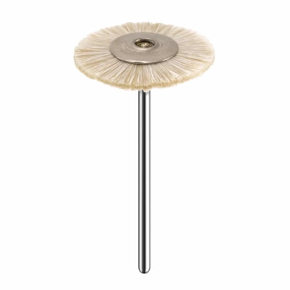 Escova de Polimento Pelo de Cabra 25,4MM Roda PM - American Burrs Escova de Polimento Pelo de Cabra 25,4MM Roda PM - American Burrs