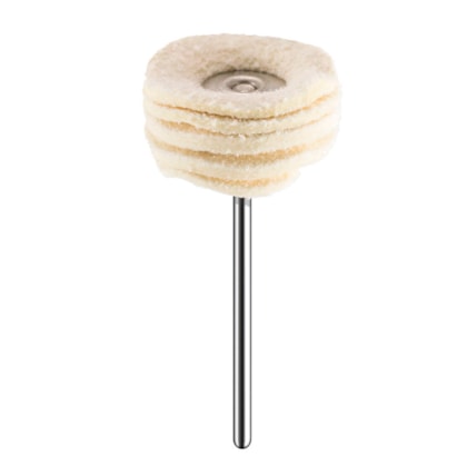 Escova para Polimento Couro Chamois Branco - AMERICAN BURRS Escova para Polimento Couro Chamois Branco - AMERICAN BURRS