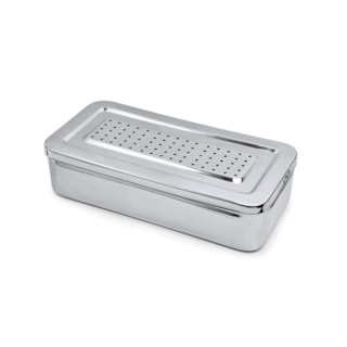 Estojo Para Esterilização Inox Perfurado - AÇONOX Estojo Para Esterilização Inox Perfurado - AÇONOX